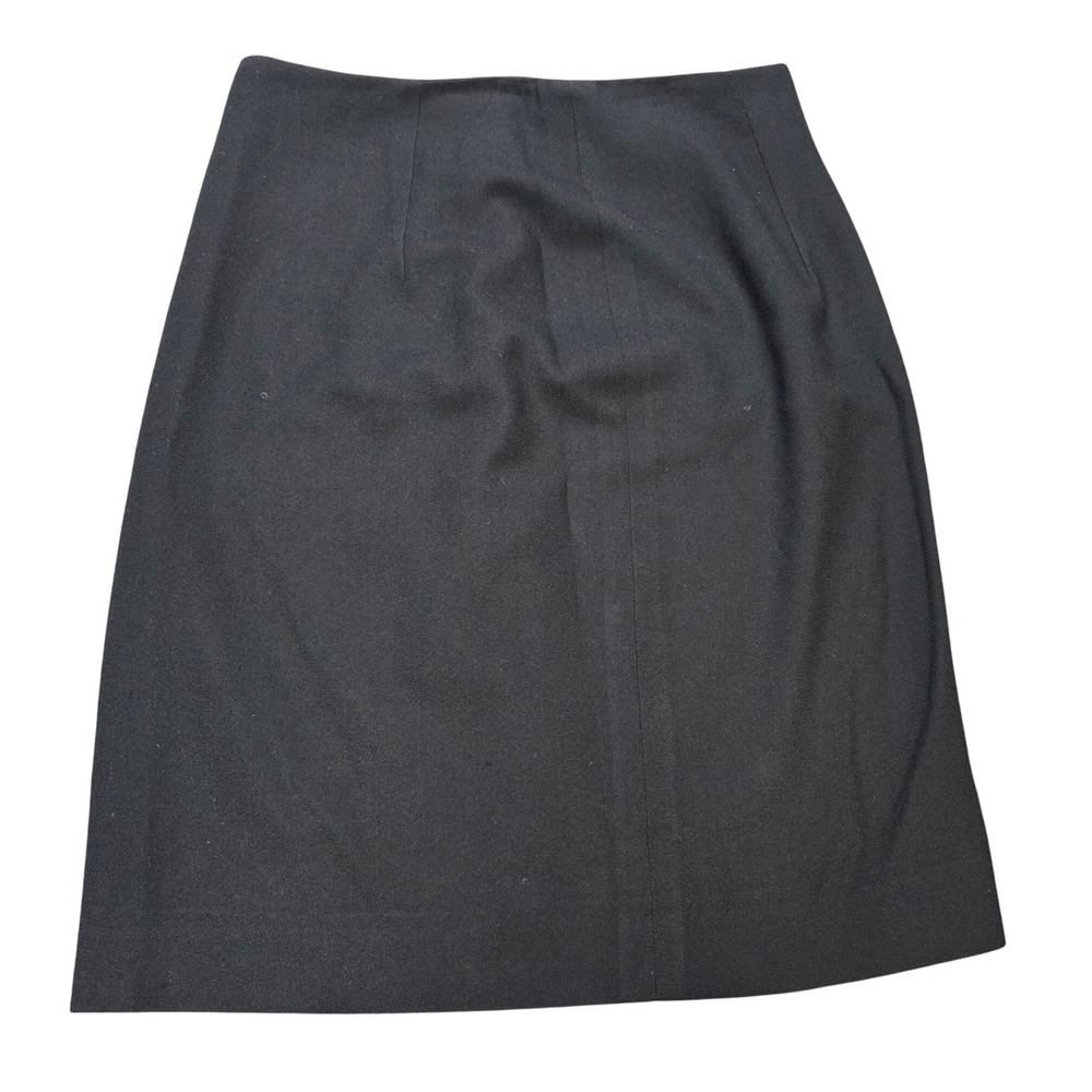 John Meyer Executive Wool Pencil Skirt Women's Size 8 Black Made In USA Lined